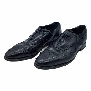 Nunn Bush Leather Oxford Nelson Wingtip Dress Casual Shoes Men Size 8.5 D Black